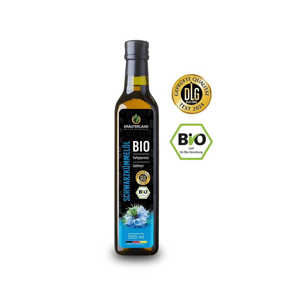 Bio Schwarzkümmelöl gefiltert kaltgepresst 500ml 