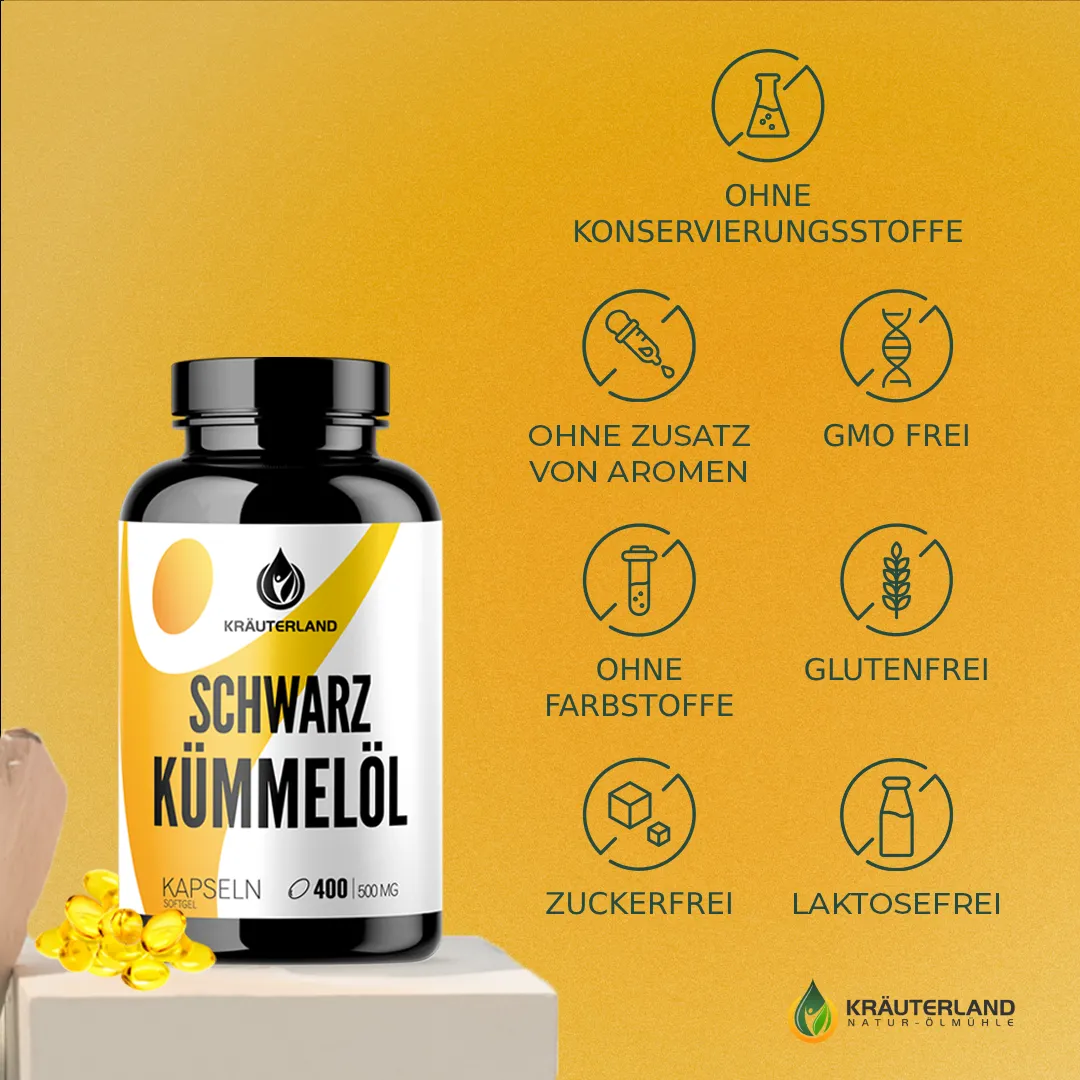 Schwarzkuemmeloel Kapseln 400stk icons