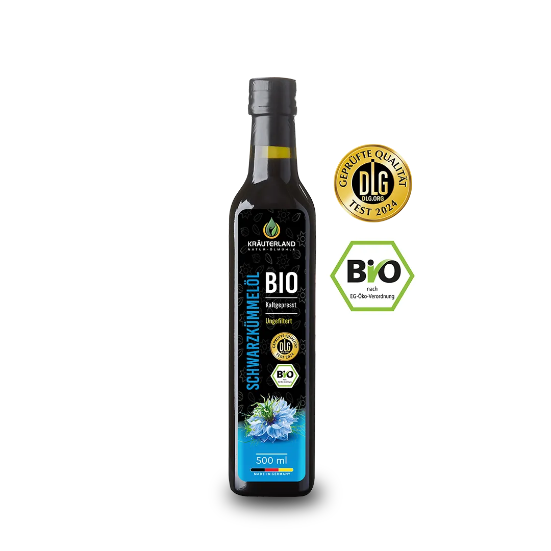 Bio Schwarzkümmelöl ungefiltert kaltgepresst 500ml