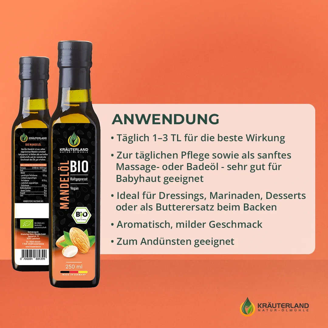  Bio Mandelöl 250 ml Anwendung