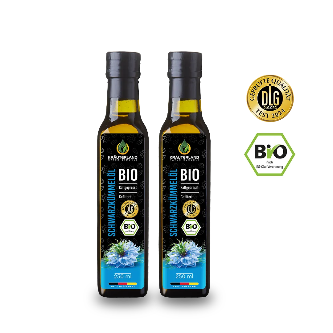 Bio Schwarzkümmelöl gefiltert kaltgepresst 2x250ml