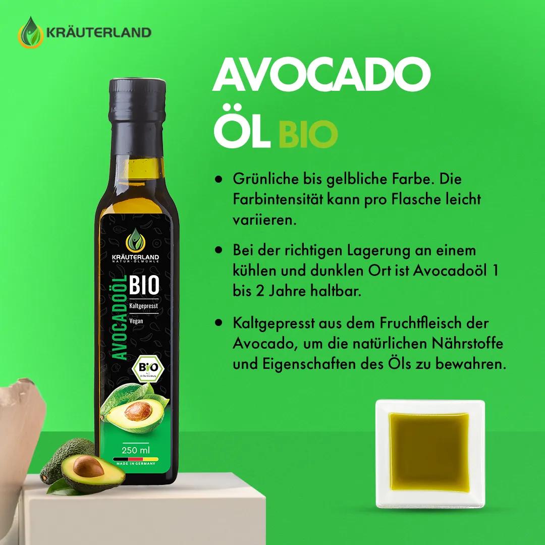 Bio Avocadoöl Beschreibung