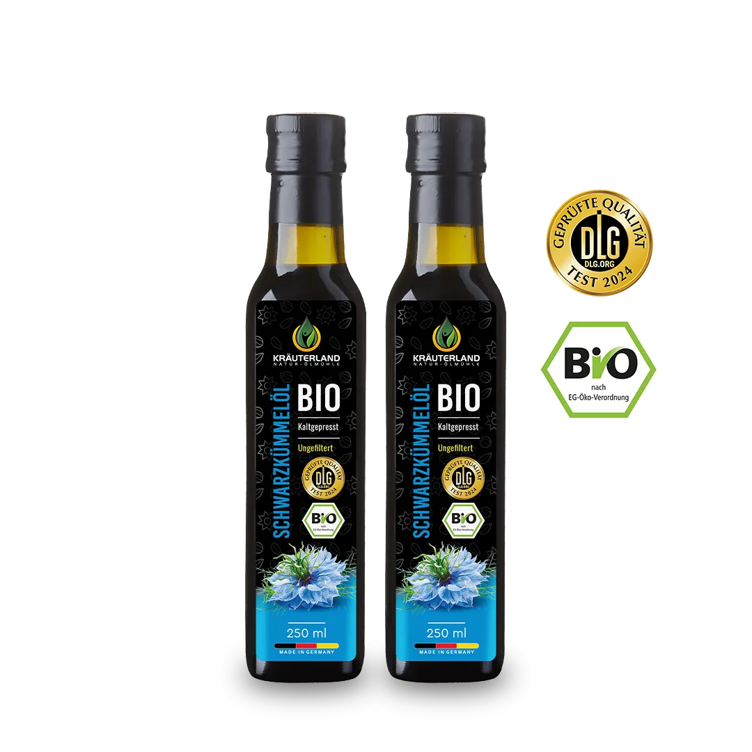 Bio Schwarzkümmelöl ungefiltert kaltgepresst 2x250ml