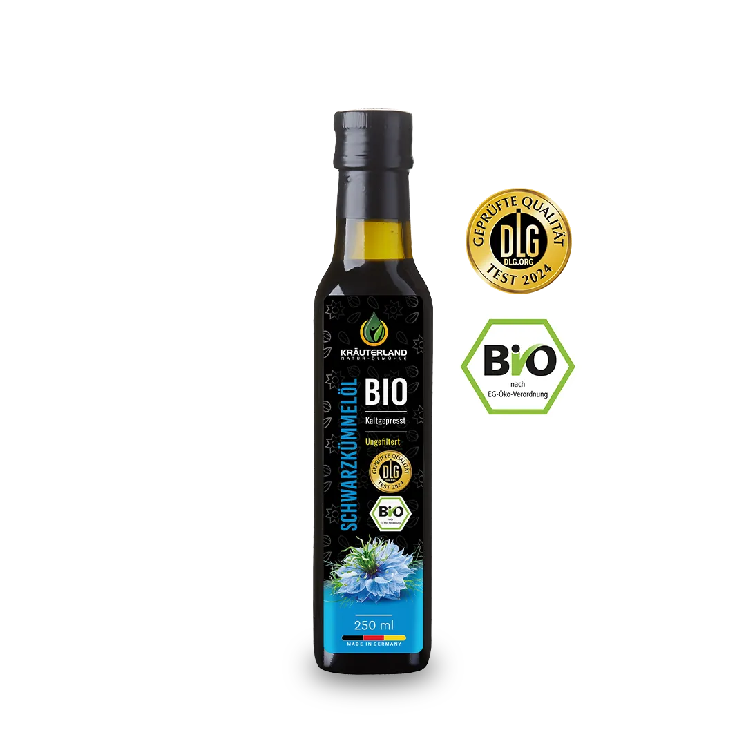 Bio Schwarzkümmelöl ungefiltert kaltgepresst 250ml 