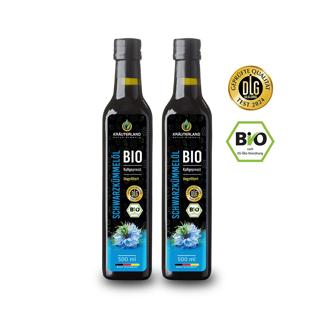 Bio Schwarzkümmelöl ungefiltert kaltgepresst 2x500ml