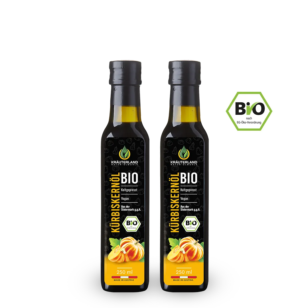 Bio Kürbiskernöl 250 ml 2 Flaschen