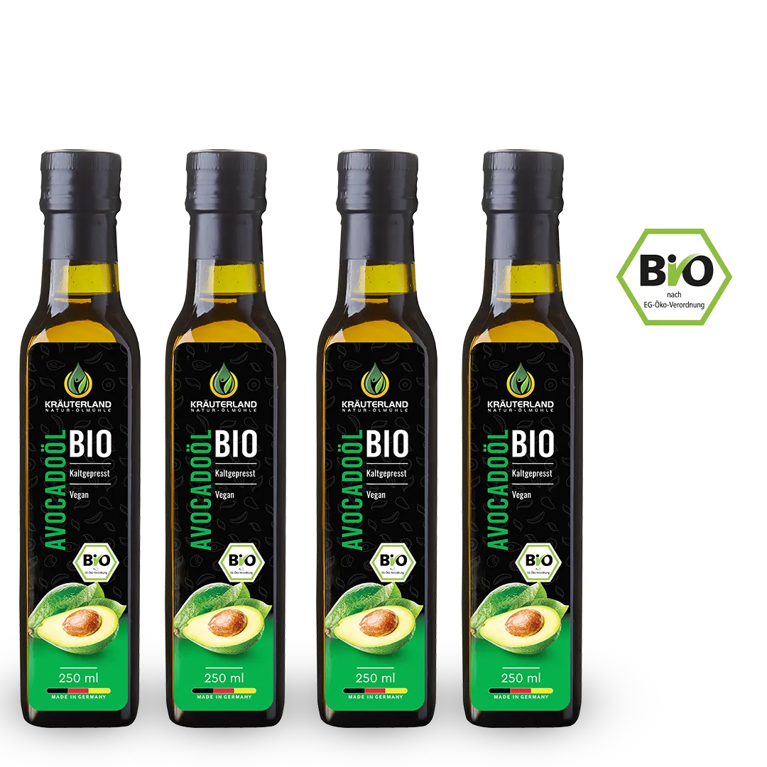 Bio Avocadoöl 250ml 4 Flaschen