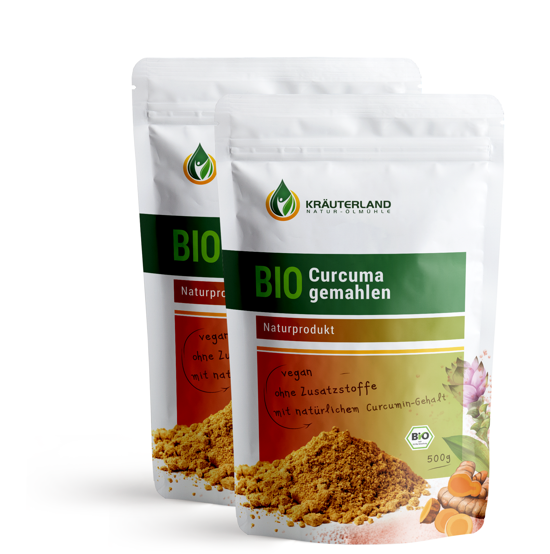 Bio Curcuma Pulver  2x500g