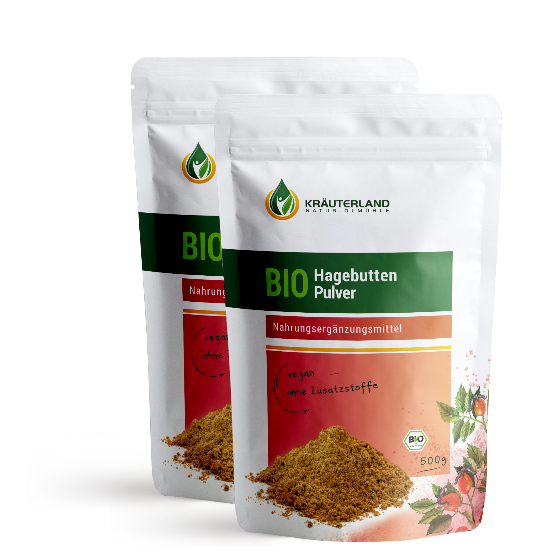 Bio Hagebutten Pulver 2x500g