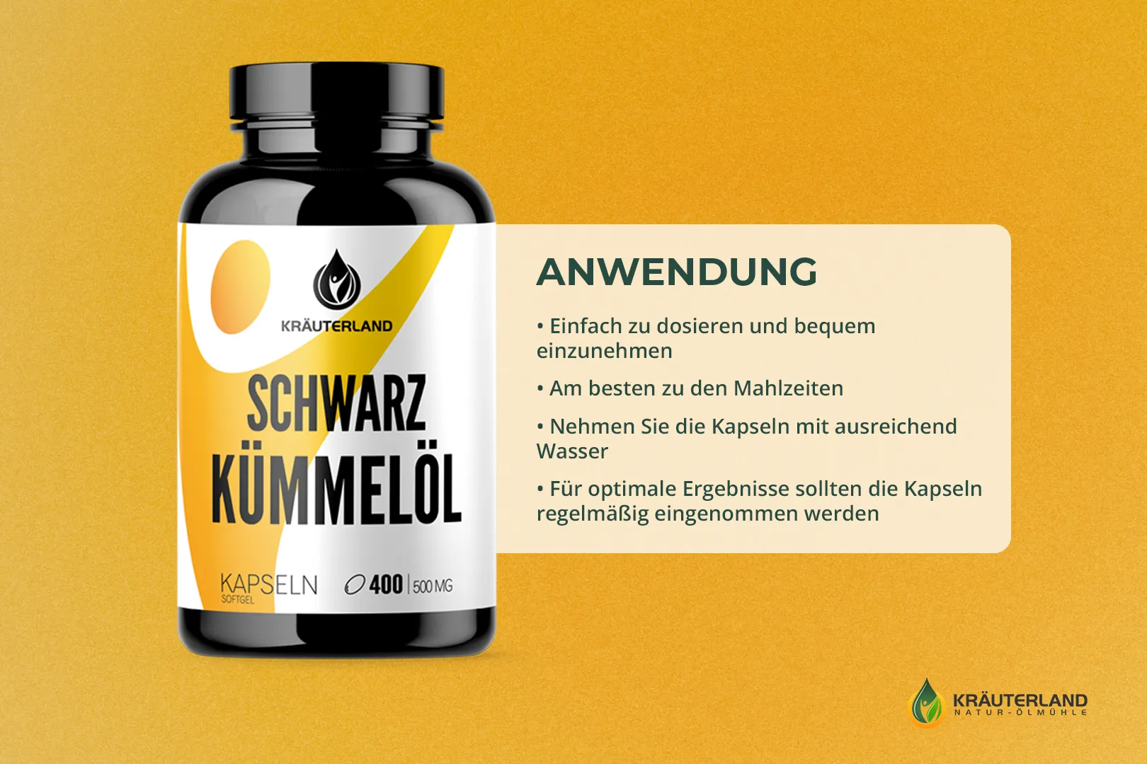 Schwarzkümmelöl Kapseln 400 Anwendung