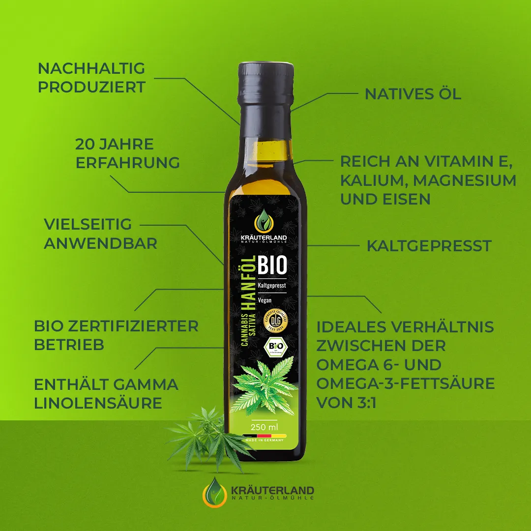 Bio Hanföl Vorteile 