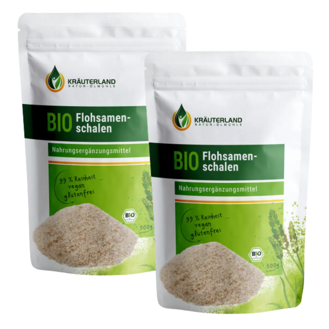 Bio Flohsamenschalen geschält 2x500g