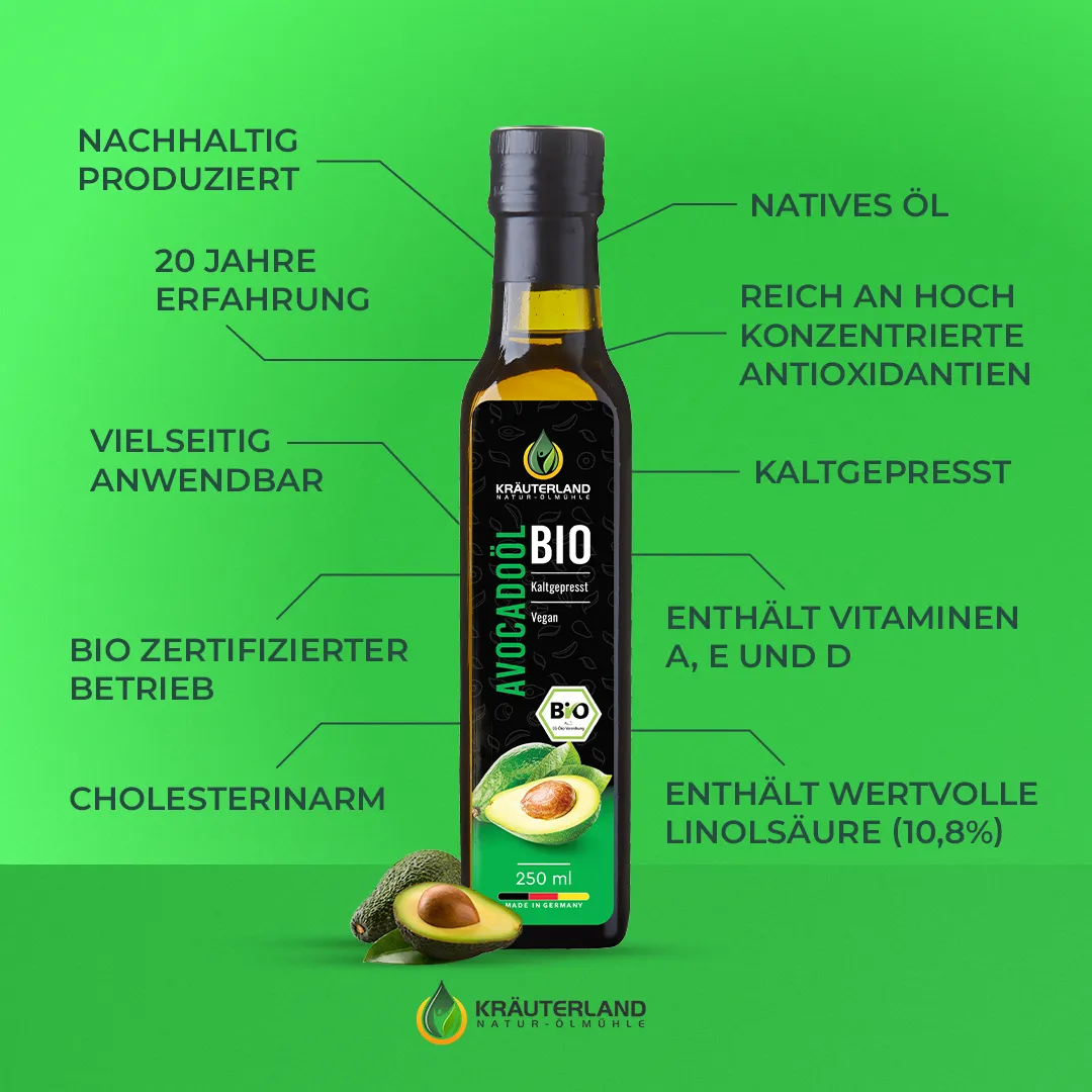 Bio Avocadoöl Vorteile 